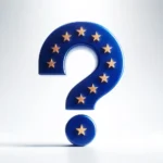 Question Mark Blended With EU Flag
